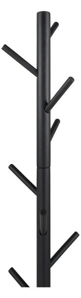 Appendiabiti nero in legno di cauciù massiccio ø 36x170 cm Bro – Spinder Design