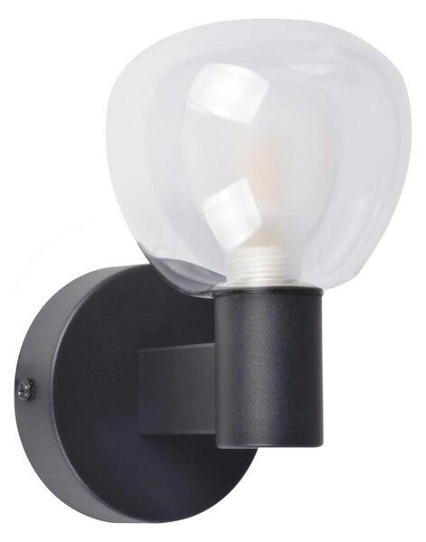 Applique da bagno POLA 1xG9/5W/230V IP44 nera/trasparente