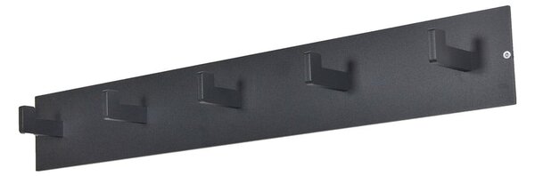 Attaccapanni da parete nero in metallo 70 cm Leatherman – Spinder Design
