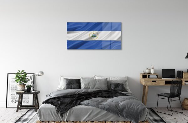 Quadro in vetro Bandiera 100x50 cm 2 appendini