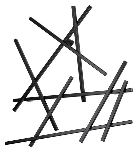Attaccapanni da parete nero in metallo 79 cm Matches – Spinder Design