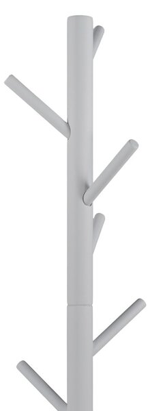 Appendiabiti bianco in legno di cauciù massiccio ø 36x170 cm Bro – Spinder Design