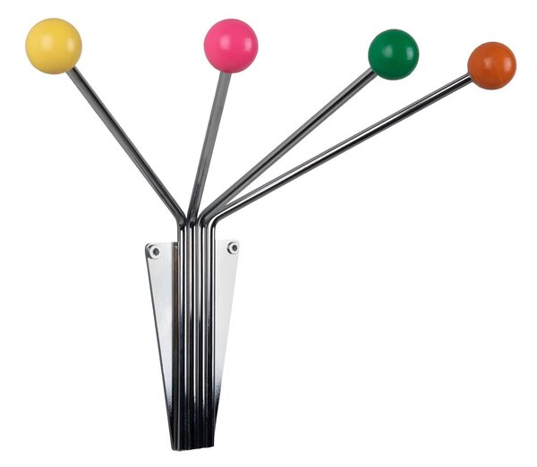 Appendiabiti da parete in metallo color argento Neptune - PT LIVING