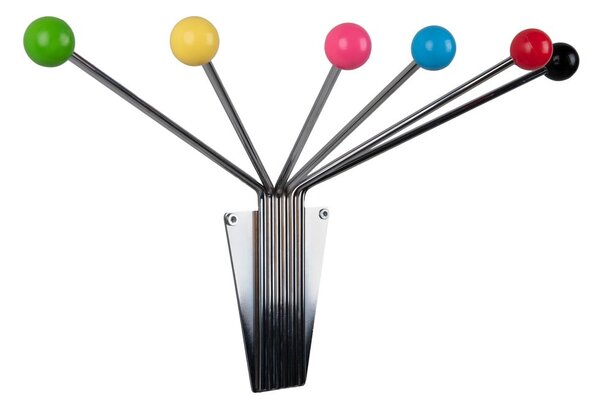 Appendiabiti da parete in metallo color argento Neptune - PT LIVING
