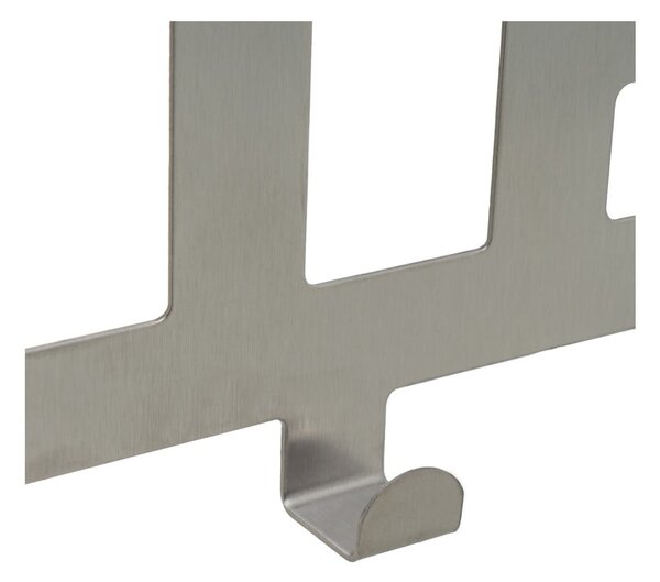 Appendiabiti in metallo argento opaco 32 cm Bath - Casa Selección