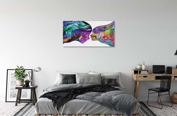 Quadro di vetro Popolazione maza 100x50 cm 2 appendini