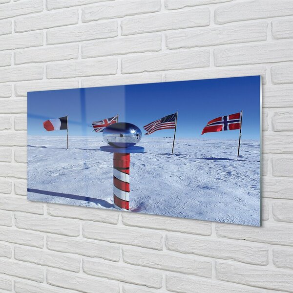 Quadro su vetro Bandiera del brasile 100x50 cm 2 appendini