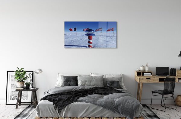 Quadro su vetro Bandiera del brasile 100x50 cm 2 appendini