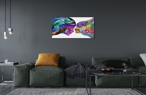 Quadro di vetro Popolazione maza 100x50 cm 2 appendini
