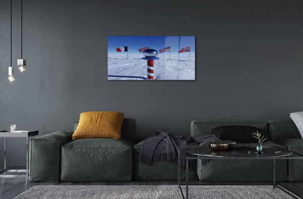 Quadro su vetro Bandiera del brasile 100x50 cm 2 appendini