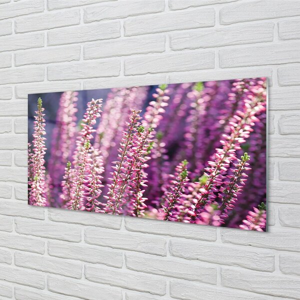 Quadro in vetro I fiori 100x50 cm 2 appendini