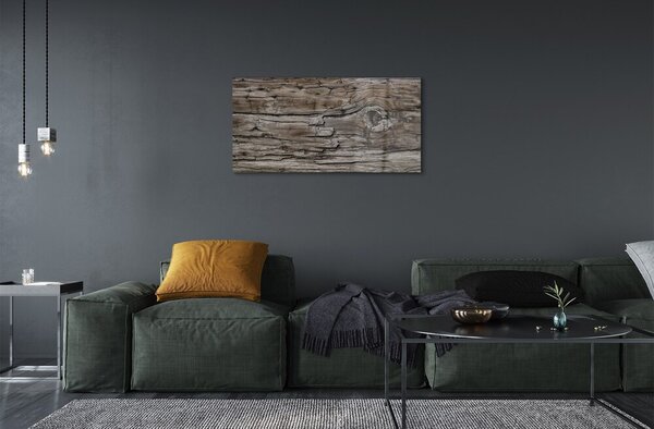 Quadro vetro Anelli con nodi di legno 100x50 cm 2 appendini