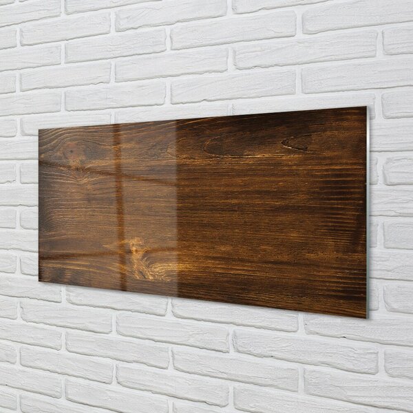Quadro in vetro Anelli di legno nodi 100x50 cm 2 appendini