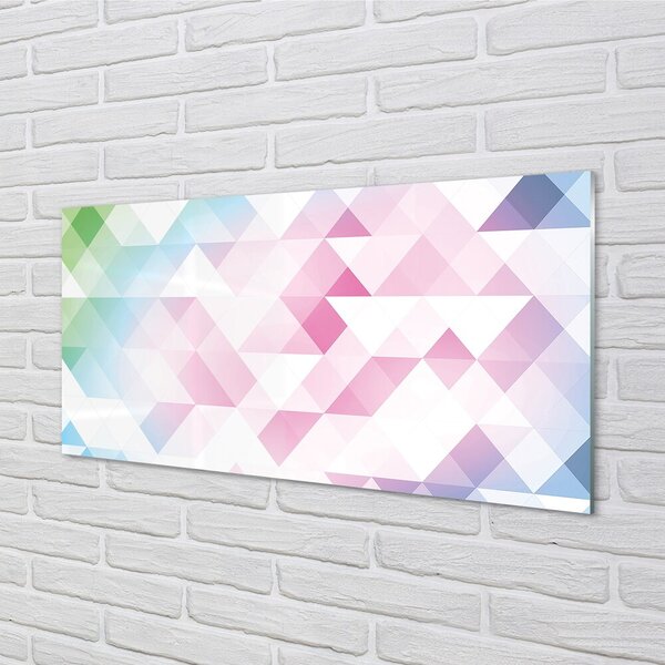 Quadro in vetro Diamante colorato 100x50 cm 2 appendini