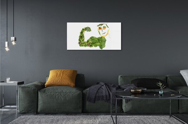 Quadro su vetro Forma vegetale 100x50 cm 2 appendini