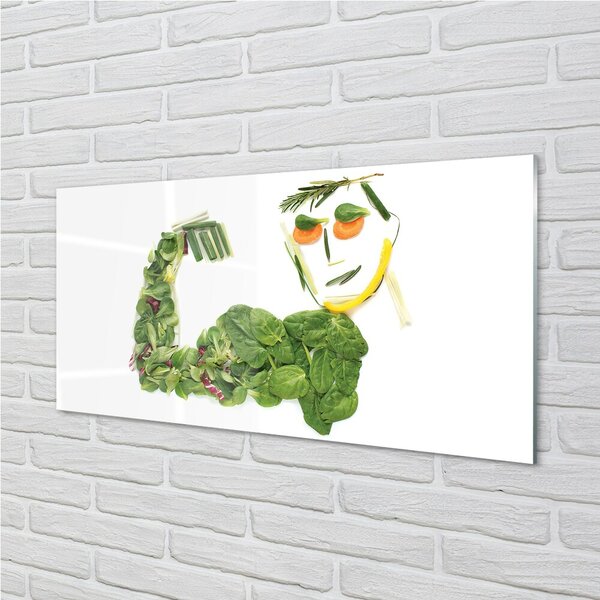 Quadro su vetro Forma vegetale 100x50 cm 2 appendini