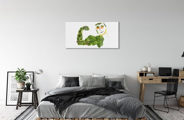 Quadro su vetro Forma vegetale 100x50 cm 2 appendini