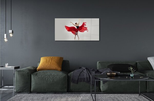 Quadro vetro Ballerina donna 100x50 cm 2 appendini