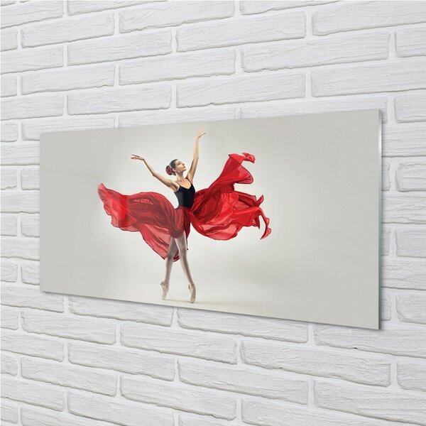 Quadro vetro Ballerina donna 100x50 cm 2 appendini