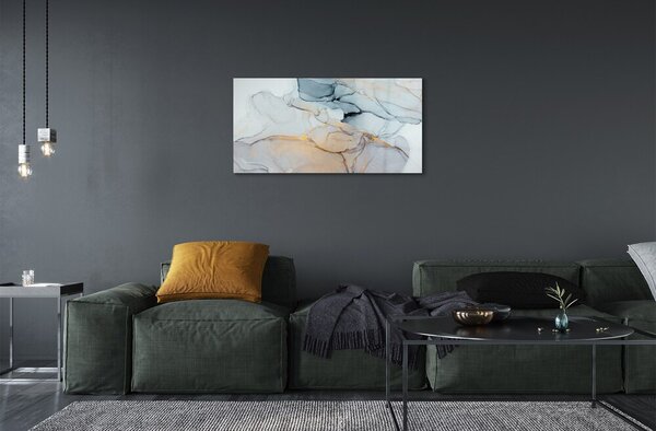 Quadro in vetro Macchie astratte di pietra 100x50 cm 2 appendini