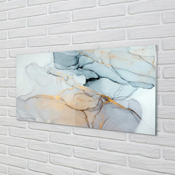 Quadro in vetro Macchie astratte di pietra 100x50 cm 2 appendini