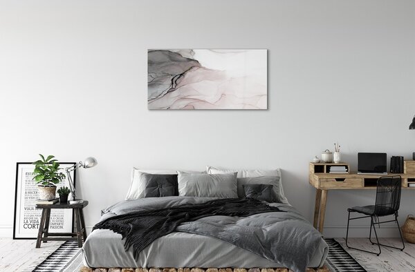 Quadro vetro Macchie astratte di pietra 100x50 cm 2 appendini