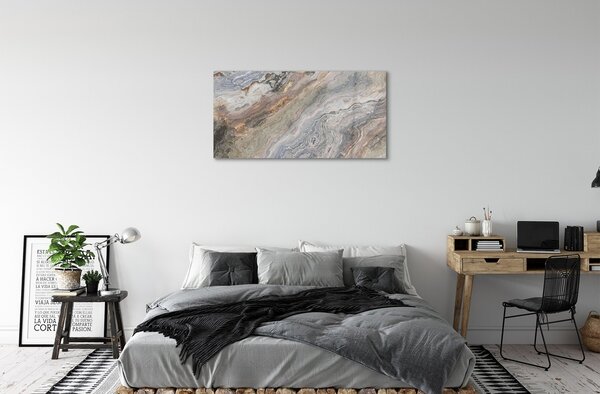 Quadro su vetro Struttura in pietra onice 100x50 cm 2 appendini