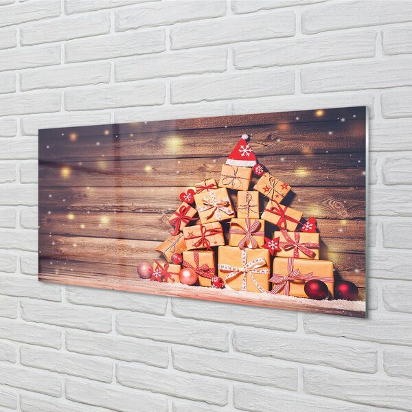 Quadro su vetro Regali del consiglio di amministrazione 100x50 cm 2 appendini