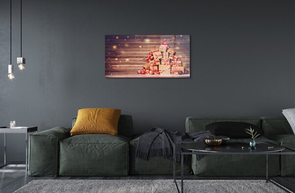 Quadro su vetro Regali del consiglio di amministrazione 100x50 cm 2 appendini