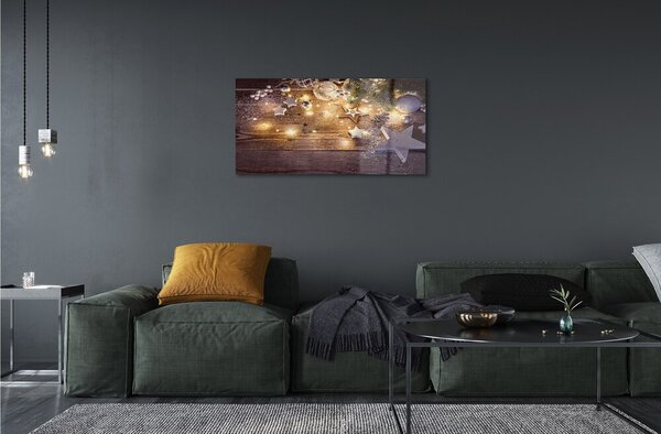 Quadro in vetro Coni di luci per le bacheche 100x50 cm 2 appendini