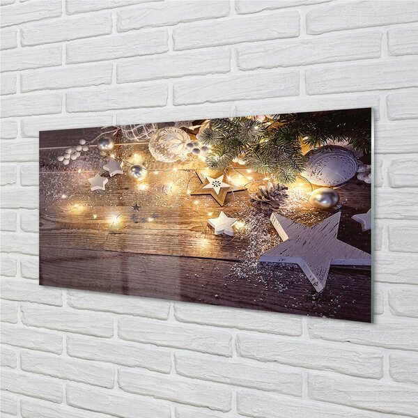 Quadro in vetro Coni di luci per le bacheche 100x50 cm 2 appendini