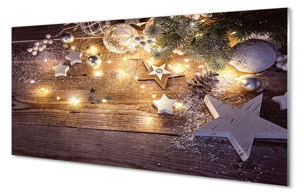 Quadro in vetro Coni di luci per le bacheche 100x50 cm 2 appendini
