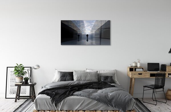 Quadro in vetro Cieli a specchio 100x50 cm 2 appendini