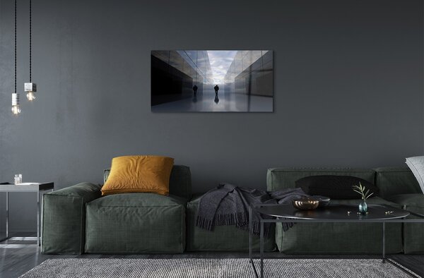 Quadro in vetro Cieli a specchio 100x50 cm 2 appendini