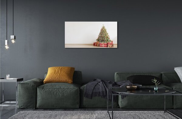 Quadro vetro Decorazioni per l'albero di natale 100x50 cm 2 appendini