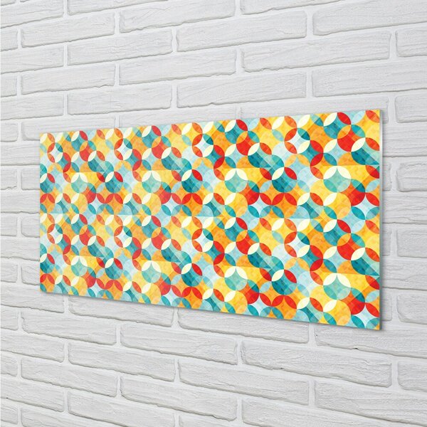 Quadro di vetro Modelli colorati 100x50 cm 2 appendini