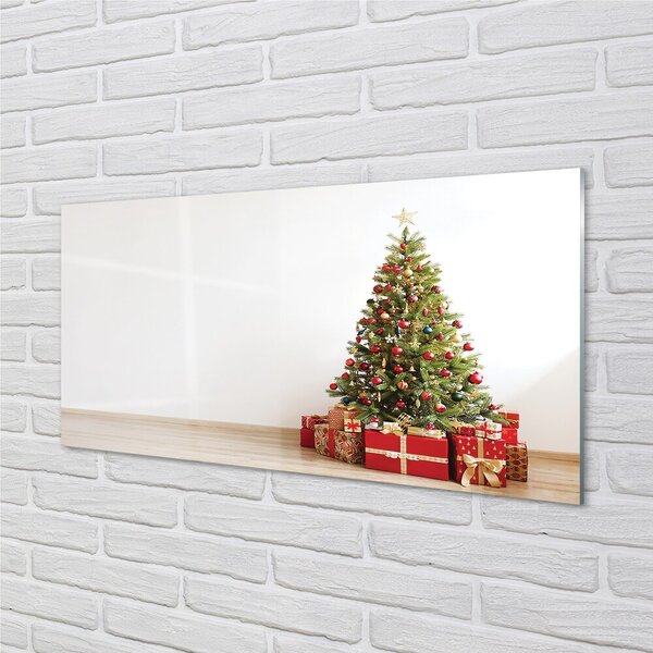 Quadro vetro Decorazioni per l'albero di natale 100x50 cm 2 appendini