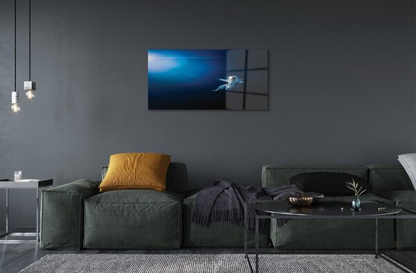 Quadro vetro Astronauta spaziale 100x50 cm 2 appendini