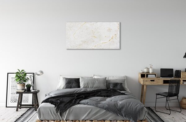 Quadro su vetro Parete in pietra e marmo 100x50 cm 2 appendini