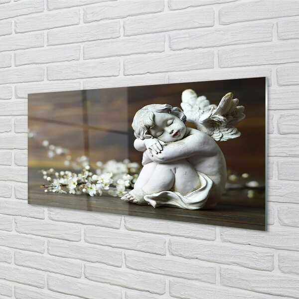 Quadro in vetro Fiori d'angelo addormentati 100x50 cm 2 appendini