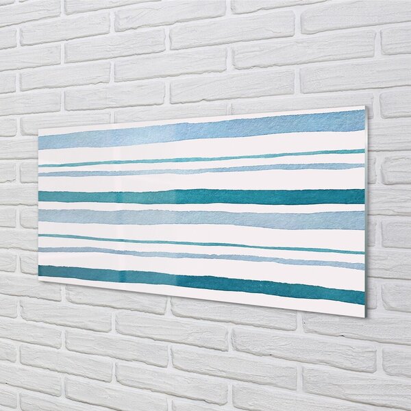 Quadro su vetro Strisce irregolari 100x50 cm 2 appendini