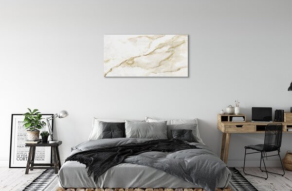 Quadro in vetro Parete in pietra e marmo 100x50 cm 2 appendini