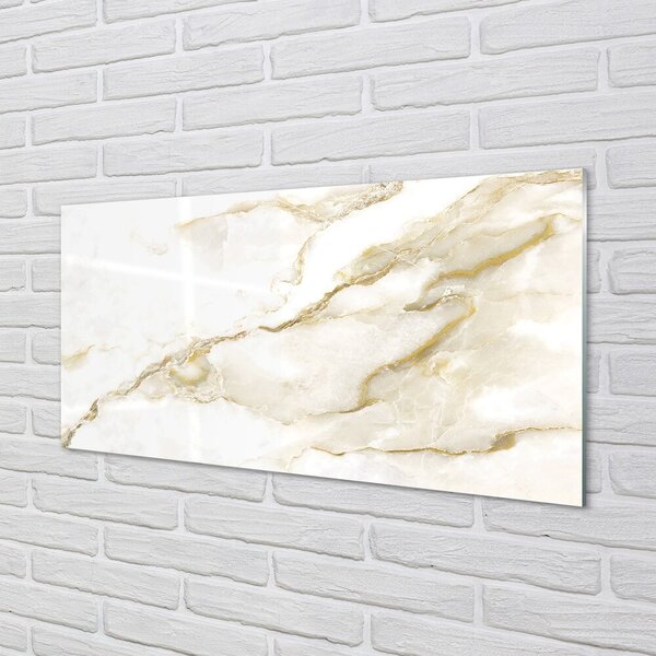 Quadro in vetro Parete in pietra e marmo 100x50 cm 2 appendini