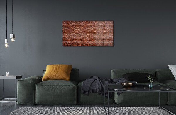Quadro vetro Muratura in pietra e mattoni 100x50 cm 2 appendini
