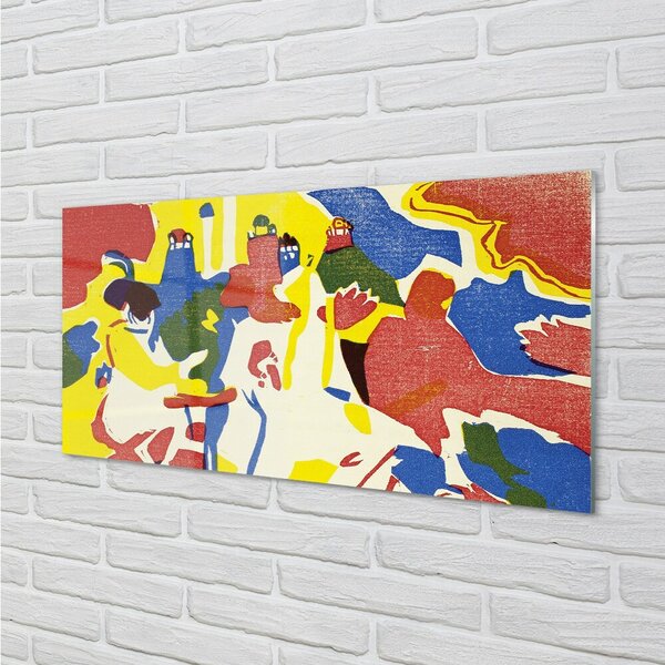 Quadro in vetro Orientale (orientalisches) - wassily kandinsky 100x50 cm 2 appendini