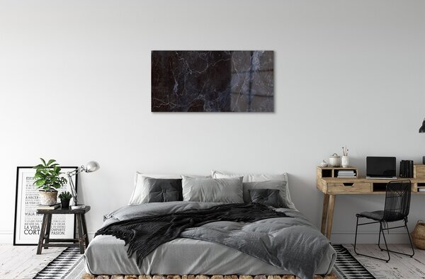 Quadro in vetro Parete in pietra e marmo 100x50 cm 2 appendini