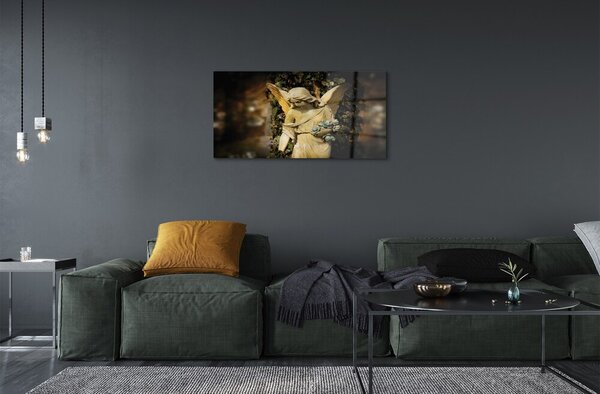 Quadro su vetro Angelo 100x50 cm 2 appendini