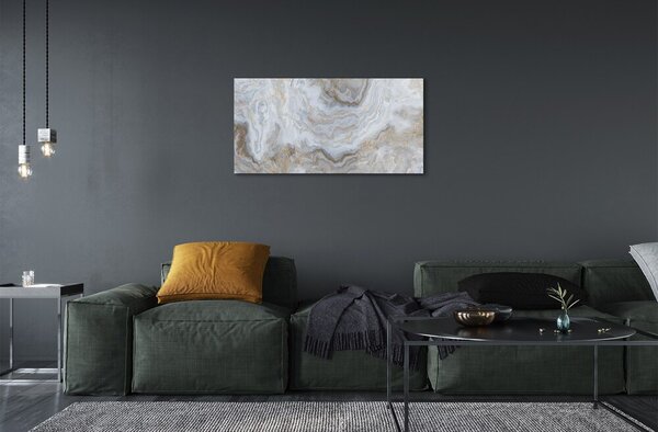 Quadro vetro Macchie di pietra e marmo 100x50 cm 2 appendini