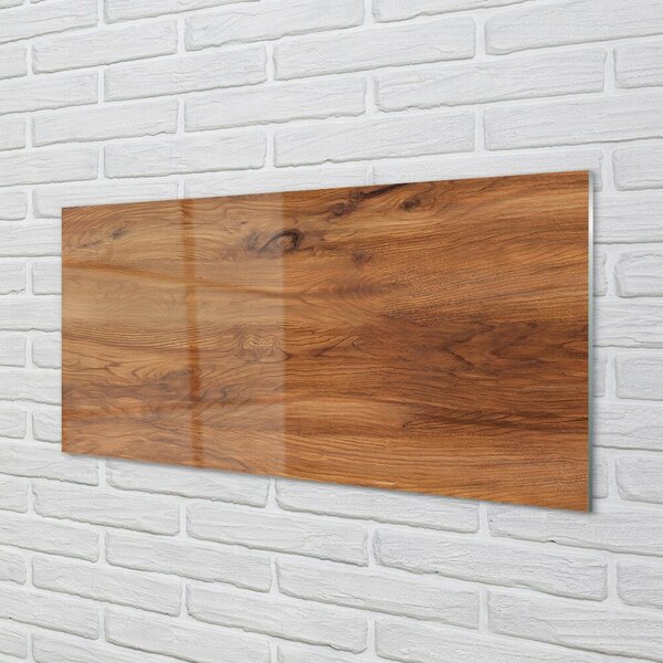 Quadro in vetro Anelli di legno nodi 100x50 cm 2 appendini