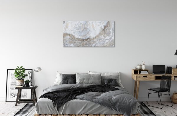 Quadro in vetro Macchie di pietra e marmo 100x50 cm 2 appendini